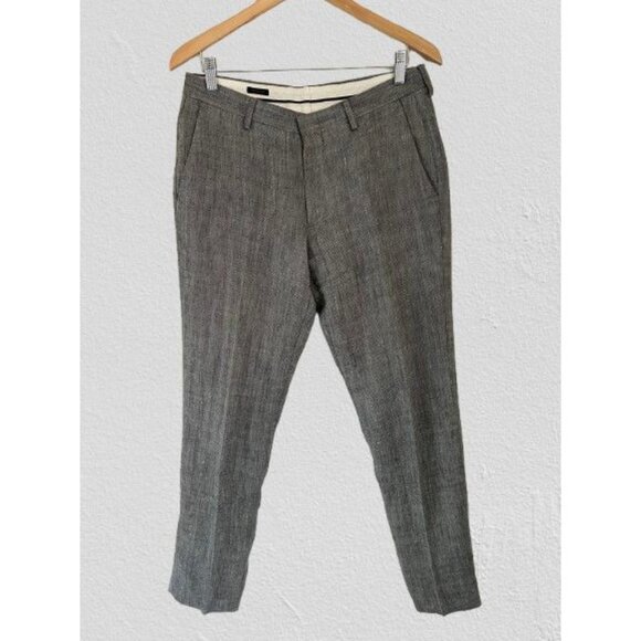 J.Crew Other - J.CREW Ludlow Trousers Italian Linen Silk Gray Size 31/32 Slim